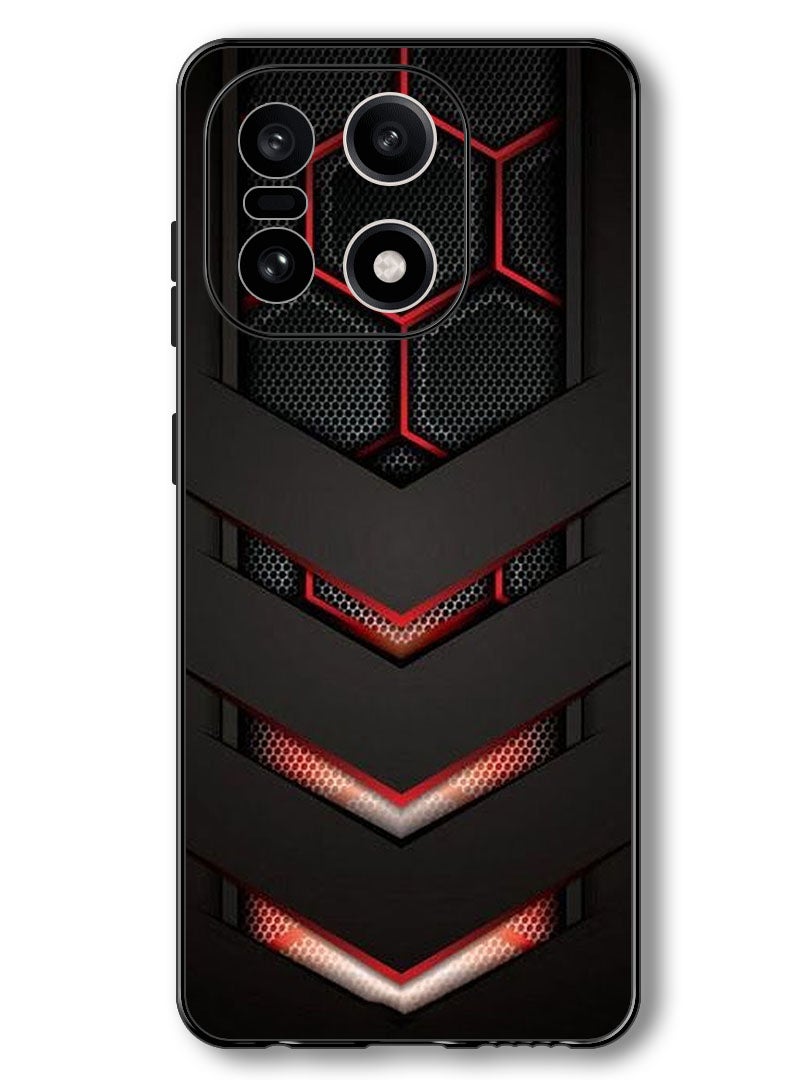 Theodor Case Compatible with OnePlus 15 6.78 Inch Protection Shockproof Bumper Cover red & black - Image 1